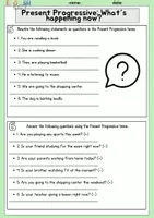 Vorschau - Arbeitsblätter - Present Progressive practice worksheet - Seite 2