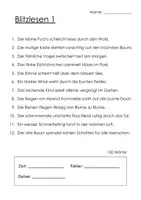 Vorschau - Unterrichtsreihen - Blitzlesen 2. Klasse: Leseförderung & Lesegeschwindigkeit steigern – 10 Übungsblätter für flüssiges Lesen mit Lese-Protokoll - Seite 3