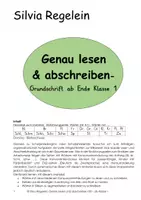 Vorschau - Arbeitsblätter - Wörter mit H, aus: Genau lesen & abschreiben GS - Deckblatt