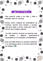 Vista previa - Tarjetas / Manipulativos - Reciclamos: ¡clasifica y aprende! - página 1