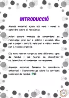 Vista previa - Tarjetas / Manipulativos - Reciclem: classifica i aprèn! - página 1
