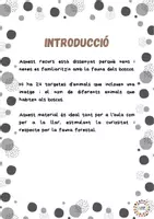 Vista previa - Tarjetas / Manipulativos - Animals del bosc - página 1