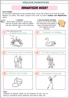 Vorschau - Arbeitsblätter - Epoche Romantik - Einstieg mit Hörbeispielen und Eigenrecherche (Mindmap) - Seite 2