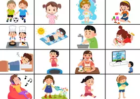 Vista previa - Tarjetas / Manipulativos - The house and activities I can do in each room - página 2