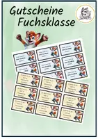 Vorschau - Bildkarten - Gutscheine Fuchsklasse - Deckblatt
