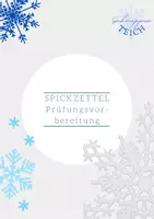 Vorschau - Arbeitsblätter - Lernen lernen - Spickzettel (Lernmethode) - Deckblatt