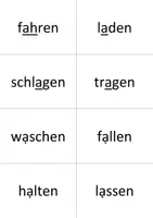 Vorschau - Spiele - Lernkarten: Präteritum besonderer Verben (A1–A2) - Deckblatt
