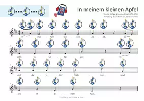 Vorschau - Arbeitsblätter - 18 Kinderlieder BAND 2 für Blockflöte | Noten und Audio-Tracks - Seite 2