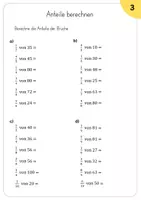 Vorschau - Arbeitsblätter - Brüche Anteile berechnen 5. Klasse und 6.Klasse - Seite 3