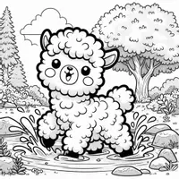 anteprima - Materiale per pittura e bricolage - Alpaca Disegni da colorare (50 illustrazioni da colorare) - Pagina 2