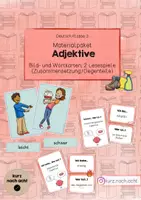 Vorschau - Spiele - Materialpaket Adjektive (zusammengesetzte und gegenteilige Adjektive) - Deckblatt