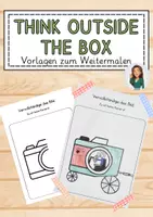 Vorschau - Mal- und Bastelvorlagen - Think Outside The Box - Es ist kein... Weitermalbilder - Seite 1