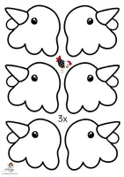 Vorschau - Mal- und Bastelvorlagen - Huhn im Muffinnest mit Strohhalmen basteln Ostern - Seite 2