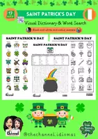 Vista previa - Hojas de trabajo - SAINT PATRICK'S DAY – Visual Dictionary & Word Search - Portada