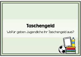 Vorschau - Stundenentwürfe - Taschengeld & Konsumverhalten (Diagramme lesen & erstellen) - Seite 1