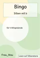 Vorschau - Spiele - Bingo: Silben mit b - Deckblatt