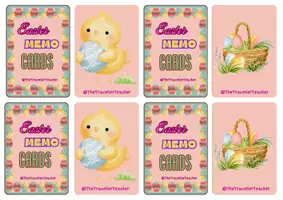 Προεπισκόπηση - Παιχνίδια - Easter Memo Cards- Παιχνίδι Καρτών Μνήμης με θέμα το Πάσχα - Εξώφυλλο