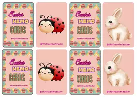 Προεπισκόπηση - Παιχνίδια - Easter Memo Cards- Παιχνίδι Καρτών Μνήμης με θέμα το Πάσχα - Εξώφυλλο