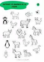 Aperçu - Jeux - un leopard dans la classe - ferme maternelle pré scolaire - Page 3