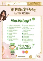 Vista previa - Hojas de trabajo - St. Patrick´s Day - Pack de recursos - página 1