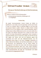 Vorschau - Arbeitsblätter - 6.Klasse - Lektüre - Krabat - Übungen zur Rechtschreibung und Zeichensetzung - Seite 1