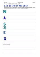 Vorschau - Arbeitsblätter - Elemente und Natur in Gedichten - Deckblatt