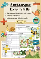 Vorschau - Arbeitsblätter - Rechenspur - Es ist Frühling - alle Grundrechenarten (Klasse 1-3) - Deckblatt