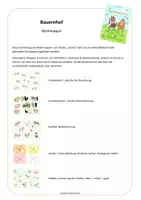 Vorschau - Fördermaterial/Inklusion - Klettmappen: Bauernhof (Links-Rechts/Größe/Schattenbild/Bilderkennung/Farbe) - Seite 1
