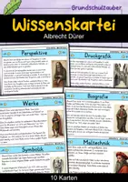 Vorschau - Bildkarten - Wissenskartei - Albrecht Dürer | Kunst - Deckblatt