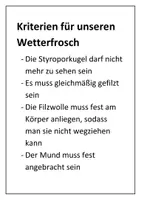 Vorschau - Arbeitsblätter - Wetterfrosch aus Filz: Einfache Nadelfilz-Anleitung für Anfänger+ Kriterien+ Regeln - Seite 2