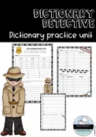 Vorschau - Stundenentwürfe - Dictionary Detective - Wörterbuch Übung - Deckblatt