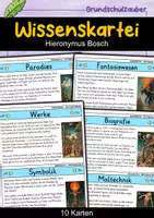 Vorschau - Bildkarten - Wissenskartei - Hieronymus Bosch | Kunst - Deckblatt