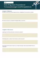 Vorschau - Arbeitsblätter - Traumjob / Beruf finden – Arbeitsblatt zur Berufsorientierung - Seite 1