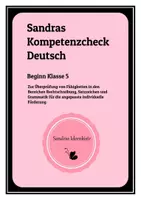 Vorschau - Fördermaterial/Inklusion - Kompetenzcheck Deutsch Einstiegsklasse 5 (Rechtschreibung, Grammatik, Schriftbild) zur Überprüfung von Fähigkeiten, um gezielt reagieren zu können - Deckblatt