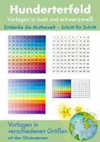 Vorschau - Arbeitsblätter - Vorlagen Hunderterfeld / Hundertertafel in bunt und schwarz-weiß - Deckblatt