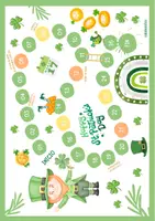 Vista previa - Juegos / Gamificación - Tableros de juego - St. Patrick´s Day - Inglés y español - Portada