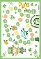 Vista previa - Juegos / Gamificación - Tableros de juego - St. Patrick´s Day - Inglés y español - página 1