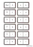 Vorschau - Spiele - Domino - Kleinbuchstaben und Großbuchstaben - Seite 1