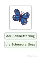 Vorschau - Fördermaterial/Inklusion - Frühling: Wort- und Bildkarten - Seite 1