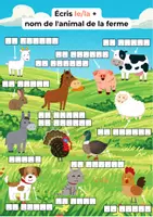 Náhľad - Farm Animals: Le/La Test List (FRENCH) - strana 1