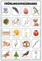 Vorschau - Arbeitsblätter - Frühlingsspaziergang Frühling Ostern Wer findet alles? - Seite 1