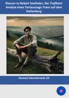 Vorschau - Klassenarbeiten - Robert Seethaler, „Der Trafikant“: Textanalyse „Franz auf dem Kahlenberg“ (Klausur + EHZ) - Deckblatt