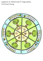 Vorschau - Arbeitsblätter - Legekreis Mathe ZR 6, Frühling, Sommer Klasse 1, Vorschule, Fördermaterial - Seite 1
