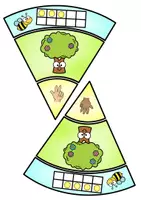 Vorschau - Arbeitsblätter - Legekreis Mathe ZR 6, Frühling, Sommer Klasse 1, Vorschule, Fördermaterial - Seite 3