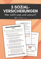 Vorschau - Arbeitsblätter - Sozialversicherungen: Aufgaben, Herausforderungen, Solidaritätsprinzip - Deckblatt