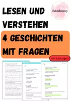 Vorschau - Arbeitsblätter - Leseverstehen Klasse 5 und Klasse 6 - Deckblatt