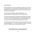 Vorschau - Arbeitsblätter - Gruppenarbeit: 100 Wörter schreiben - Seite 1