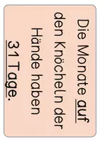 Vorschau - Präsentationen/Tafelbilder - Tafelmaterial - Jahreszeiten Knöcheltrick - Seite 1