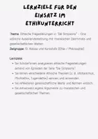 Vorschau - Arbeitsblätter - Die Simpsons im Ethikunterricht 10. Klasse und Kursstufe - Seite 2