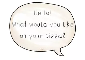 Vorschau - Arbeitsblätter - Pizza ordering: Dialog (Sprechblasen & Flowcharts) - Seite 3